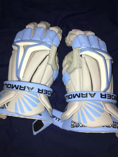 Gray New Player Under Armour BioFit 12" Lacrosse Gloves