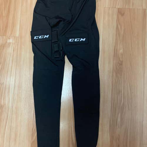 Brand New CCM Jr. Goalie Compression Velcro Pants with Inter Leg Padding