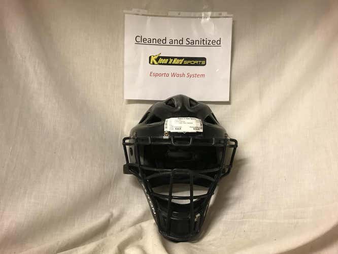 Used East Coast Goalie Black Size Adult Baseball Catcher Helmet