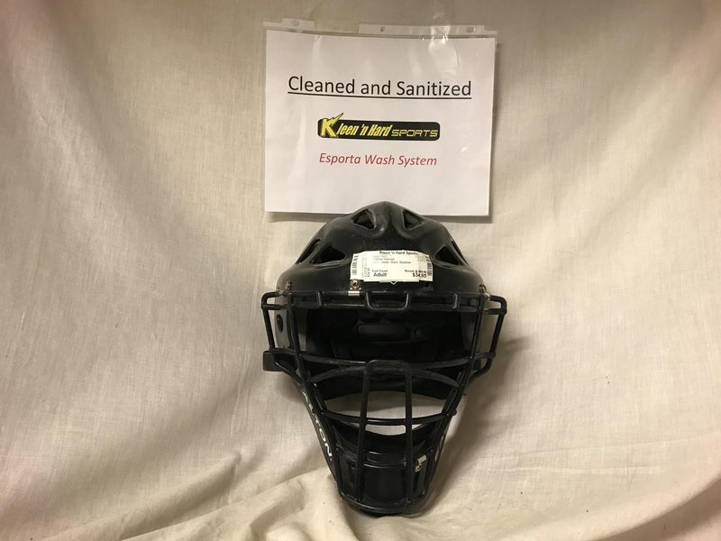 Used East Coast Goalie Black Size Adult Baseball Catcher Helmet