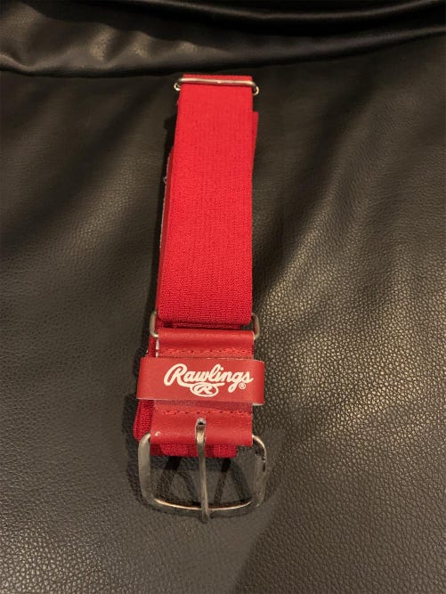 Unisex  Rawlings Red Pro Stretch Belt