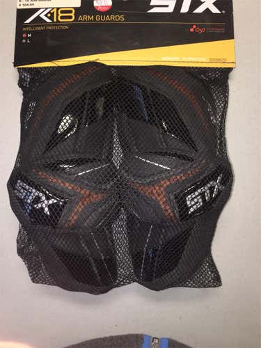 New Medium STX K18  Arm Guards Black