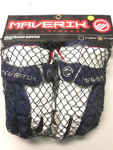 Blue New Player Maverik Maybach Deuce 13" Lacrosse Gloves