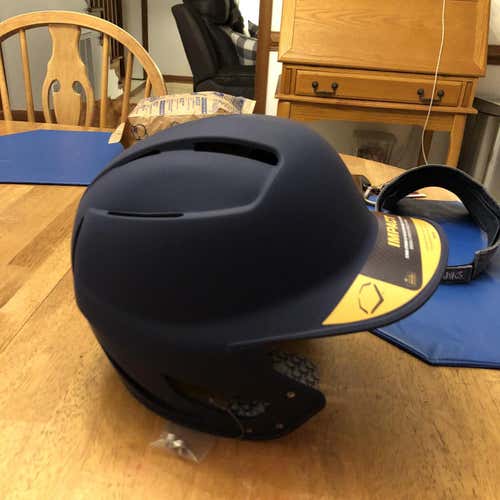Navy New EvoShield Batting Helmet
