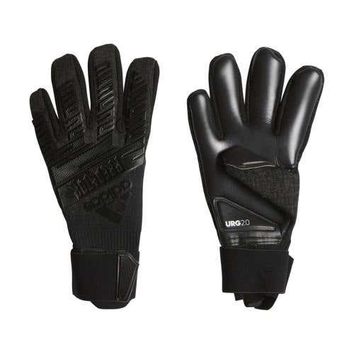 Adidas Goalie Gloves Predator Pro FS Size 7 (of 12) Medium/Large BLACK - RARE!