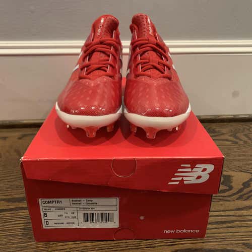 Red Men's Molded Cleats New Balance