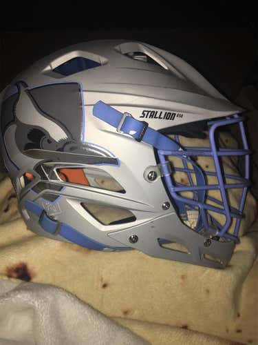 Gray Adult Player STX Stallion 650 Helmet