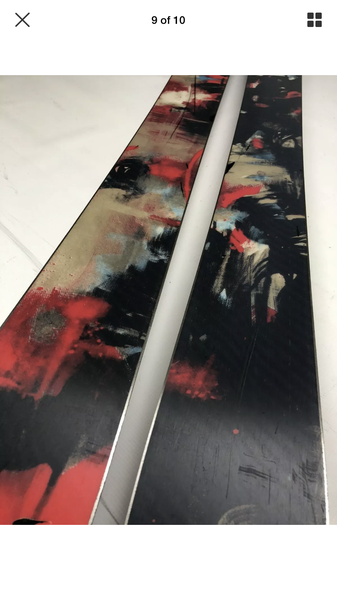 Rossi gnol 107 Rossignol 67 Cut 10.4 R Skis 62” Long W/ Fdx 75 Bindings +