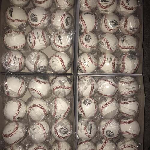 4 Dozen New Wilson Baseballs