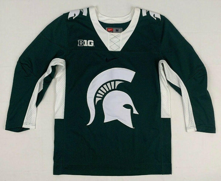 Nike MSU michigan state university authentic replica hockey jersey p34235 sz m