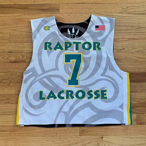 Vintage Champion Brand Raptor Lacrosse #7 Team Issue Reversible