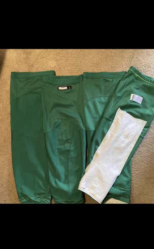 Green Senior Large CCM Pro Stock Socks 3 Pair Set