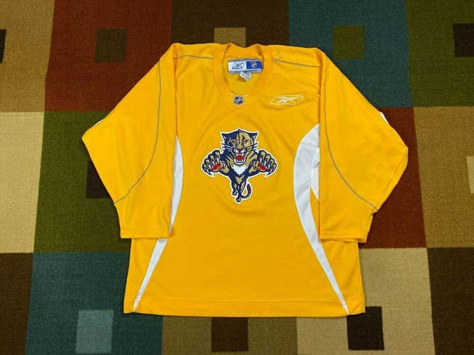 Florida Panthers Reebok Yellow Practice Jersey - XL