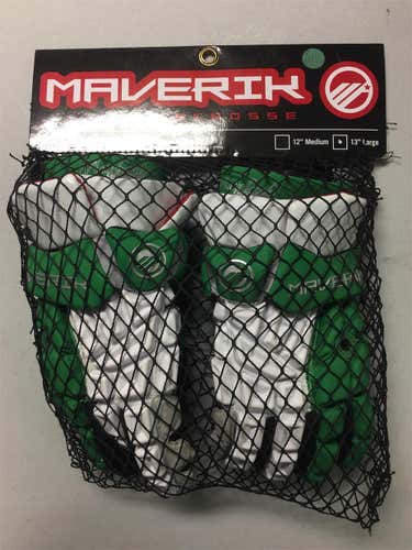 Green New Player Maverik Maybach Deuce 13" Lacrosse Gloves