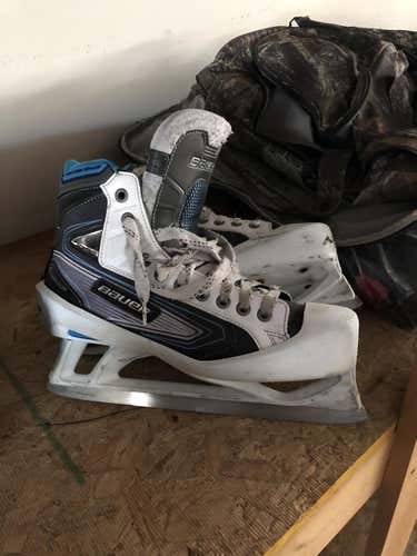 Used Senior Bauer Reactor 7000 Hockey Goalie Skates D&R (Regular) Size 11