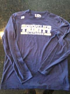 Men's New Balance Trinity College Lacrosse Long Sleeve Shirt