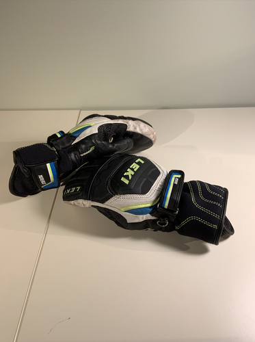 Small Black/Blue Leki TriggerS Mittens