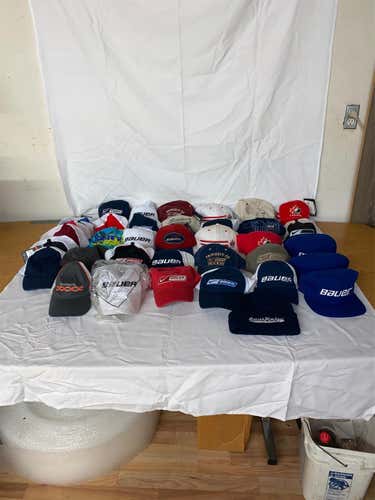 Lot Of 39 New Nike/Bauer Ball Caps