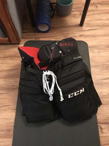Black Senior Medium CCM CL Pro Goalie Pants