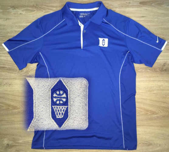 (Large) New Nike Duke Blue Devils Embroidered Dri-FIT Shirt x
