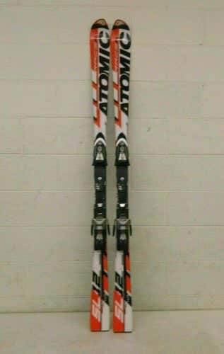Atomic Race SL 12 165cm 114.5-64-101.5 Skis w/Atomic Race DIN 18 Bindings Plates