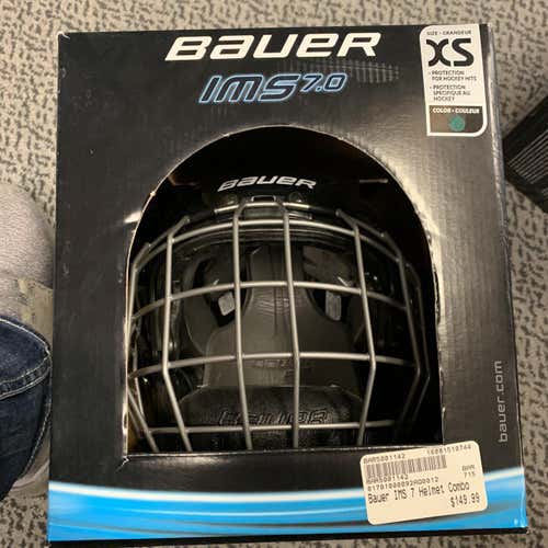 Black New Extra Small Bauer IMS 7.0 Helmet