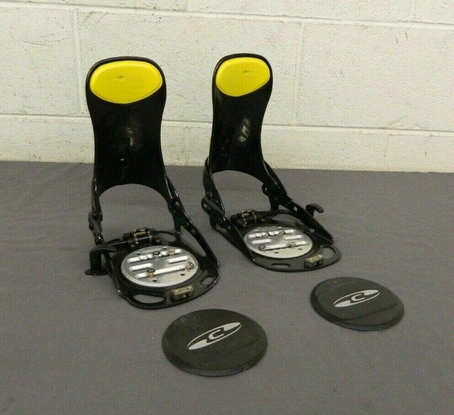 K2 Clicker Shimano SN-BHBP Pro Step-In Snowboard Bindings w/Base Plates & Screws
