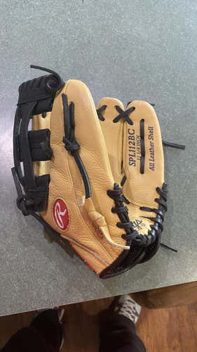 Yellow Used Rawlings Right Handed Infield Select Pro Lite Baseball Glove 11.25"