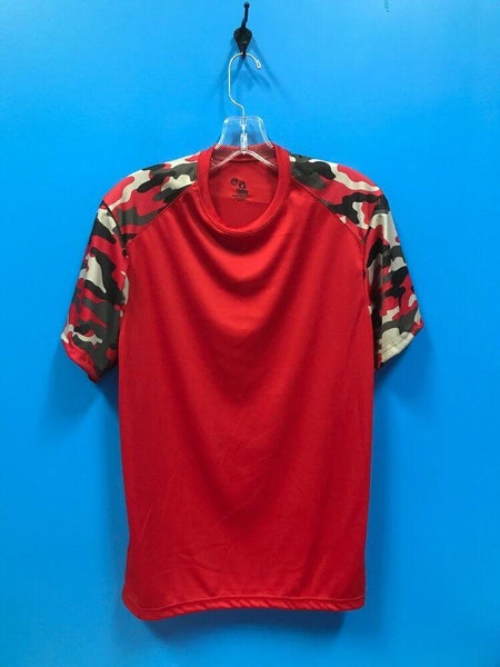 Badger Digital Camo Youth Long Sleeve T-Shirt - Red Digital - XL