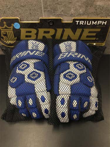 Royal Blue Brine Triumph 13" Lacrosse Gloves