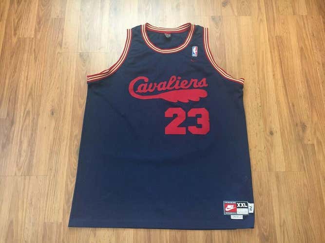 Cleveland Cavaliers Lebron James #23 NIKE 1972 SEWN Sz 2XL XXL Basketball Jersey