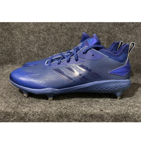Adidas Adizero Afterburner 5 Metal Dipped Baseball Cleats Royal Blue AQ0088 Size 11.5