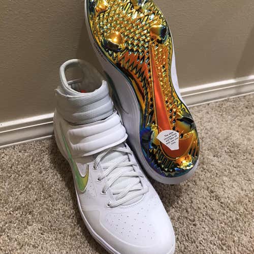 Nike Alpha Huarache Elite 2 Mid White BQ6423-100, Men's 12 M