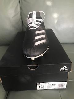 Black New Adult Men's 12.5 (Women's 13.5) Molded Cleats Adidas Low Cut