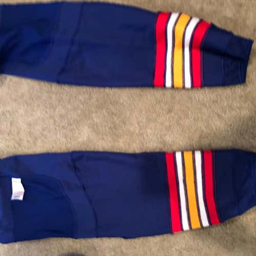 Norfolk Admirals ECHL Blue Senior Extra Large Reebok Pro Stock Socks