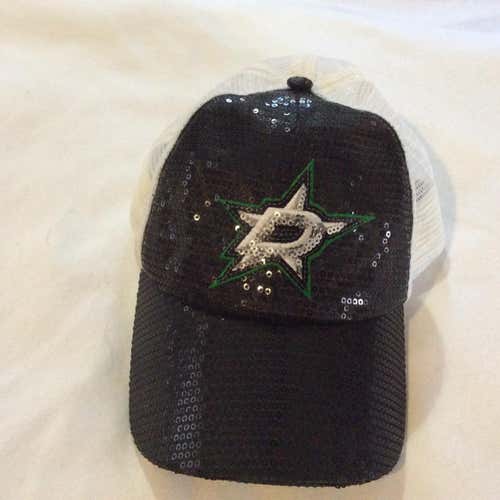 NHL Dallas Stars Black Bling Adjustable Hat