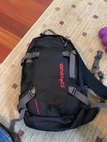 Black Used Dakine Heli pack Ski Backpack