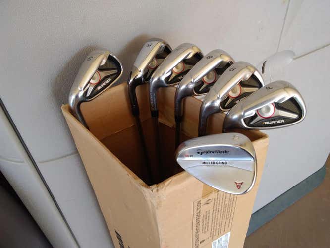 LH TM Burner 1.0 high polish 5-PW,GW Uni-Flex Steel Shaft