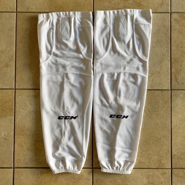 White CCM SX6000 Practice Socks Senior
