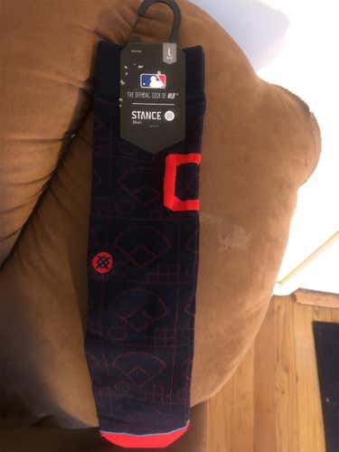 Cleveland Indians Stance Men’s Scorebook Socks 9-12