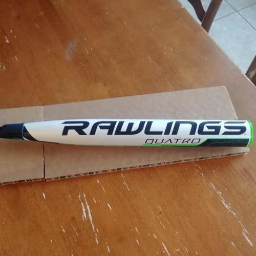 2018 Rawlings Quatro Bat (-10) 24 oz 34".  Great  shape.