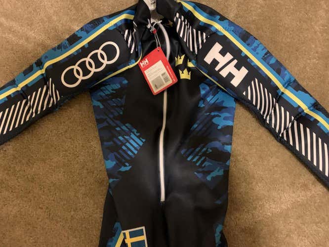 NEW Helly Hansen Sweden Ski Team World Cup Padded GS Suit Large