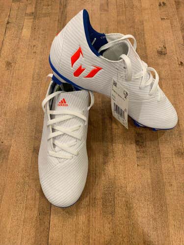 Adidas Nemeziz Messi 19.4 FG M White Blue F34401 Men's Size 11