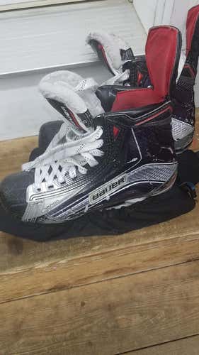 Used Junior Bauer Vapor 1X Hockey Skates EE (Extra Wide) Size 5