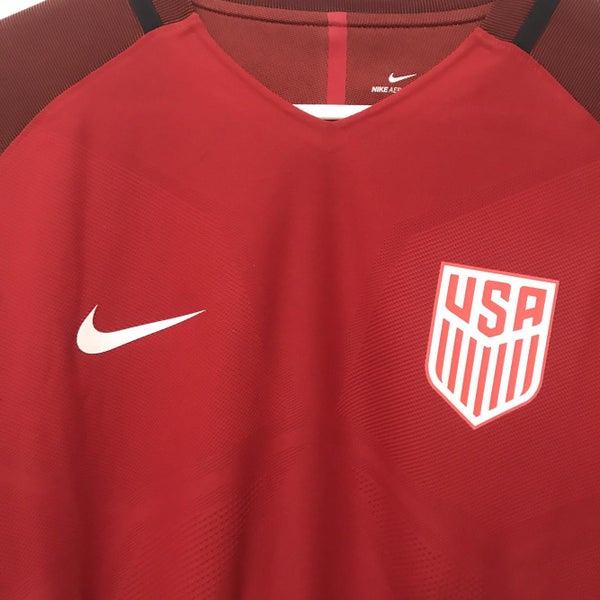 Worn Nike USA Soccer Jersey Size Large RED
