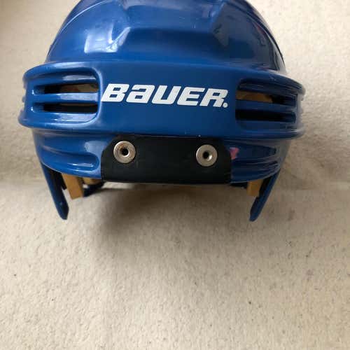 Norfolk Admirals Used Blue Large Bauer 4500 Helmet