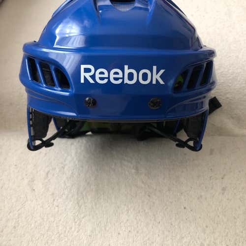 Norfolk Admirals ECHL Blue Used Large Reebok Pro Stock Helmet