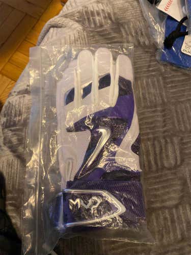 Purple New Large Nike MVP Batting Gloves