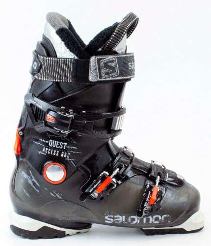 Popular High End Mens Salomon Quest Access R80 Black Orange Ski Boots 29.5 No Trades