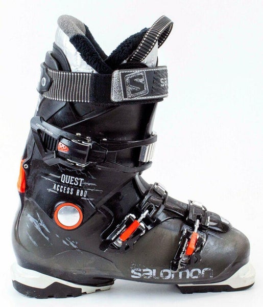 Popular High End Mens Salomon Quest Access R80 Black Orange Ski Boots 29.5 No Trades